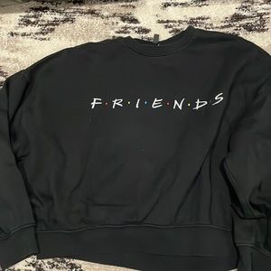 Cropped friends hoodie